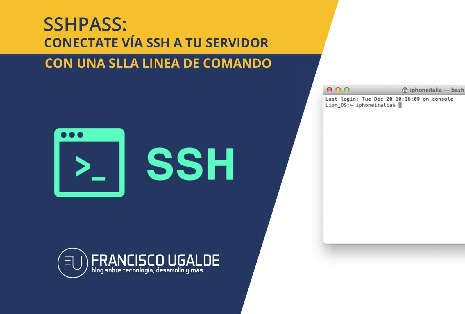 sshpass: conéctate vía ssh a tu servidor con una sola línea de comando