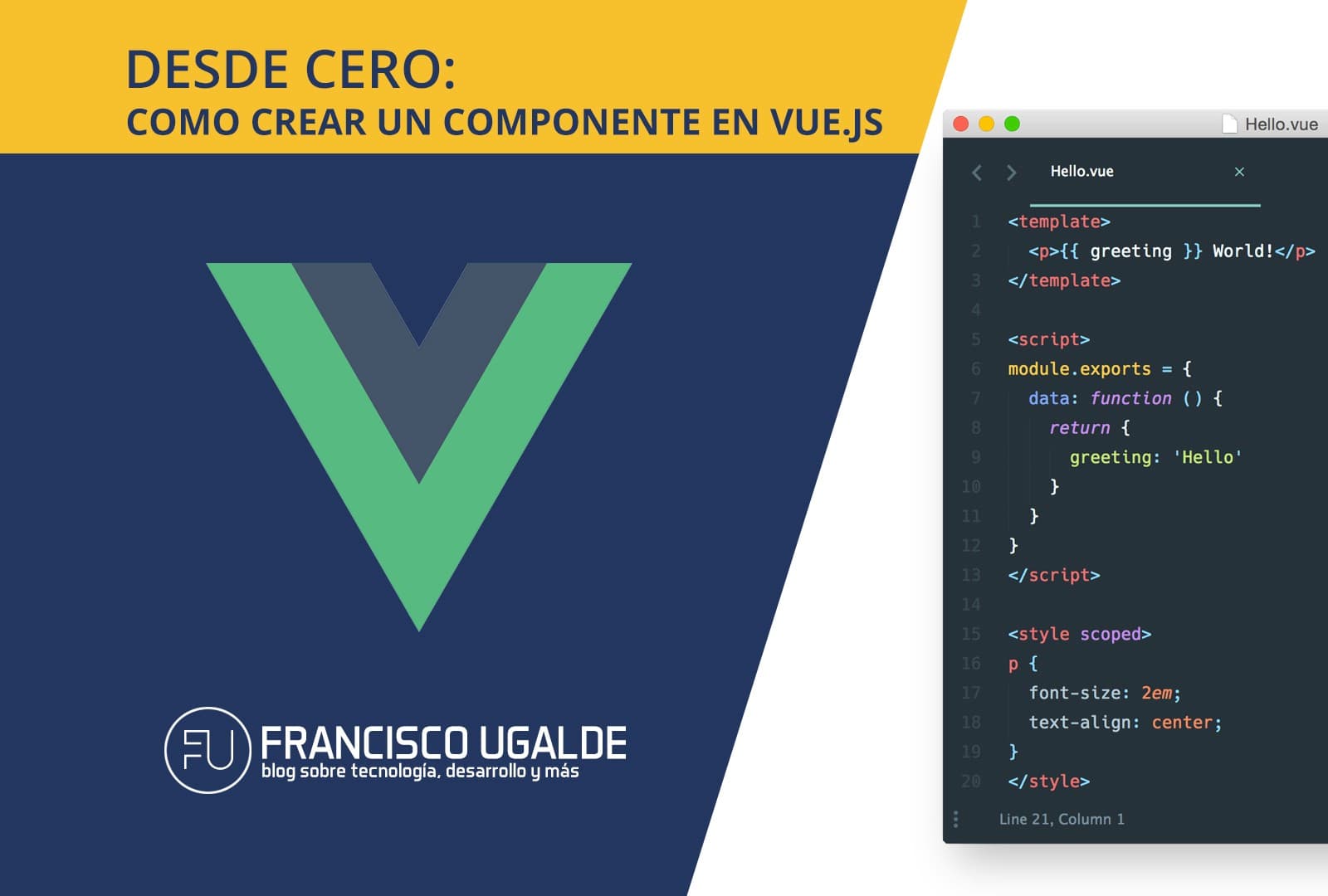 Vue JS — Como crear un componente